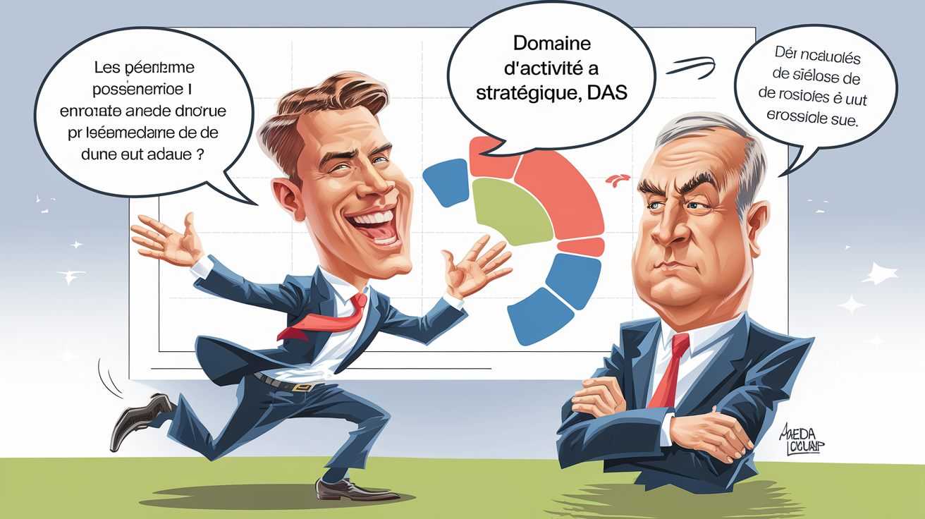 Consultant expliquant le DAS avec humour