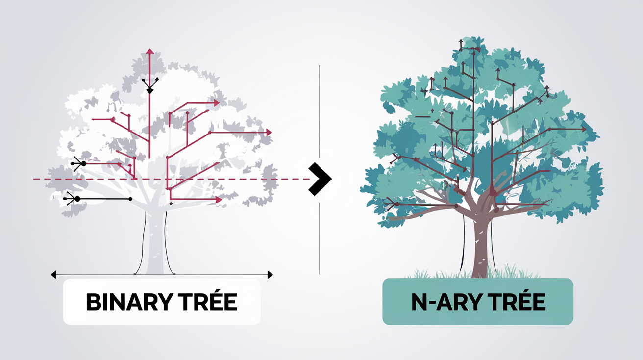 Tableau comparatif arborescence binaire vs n-aire