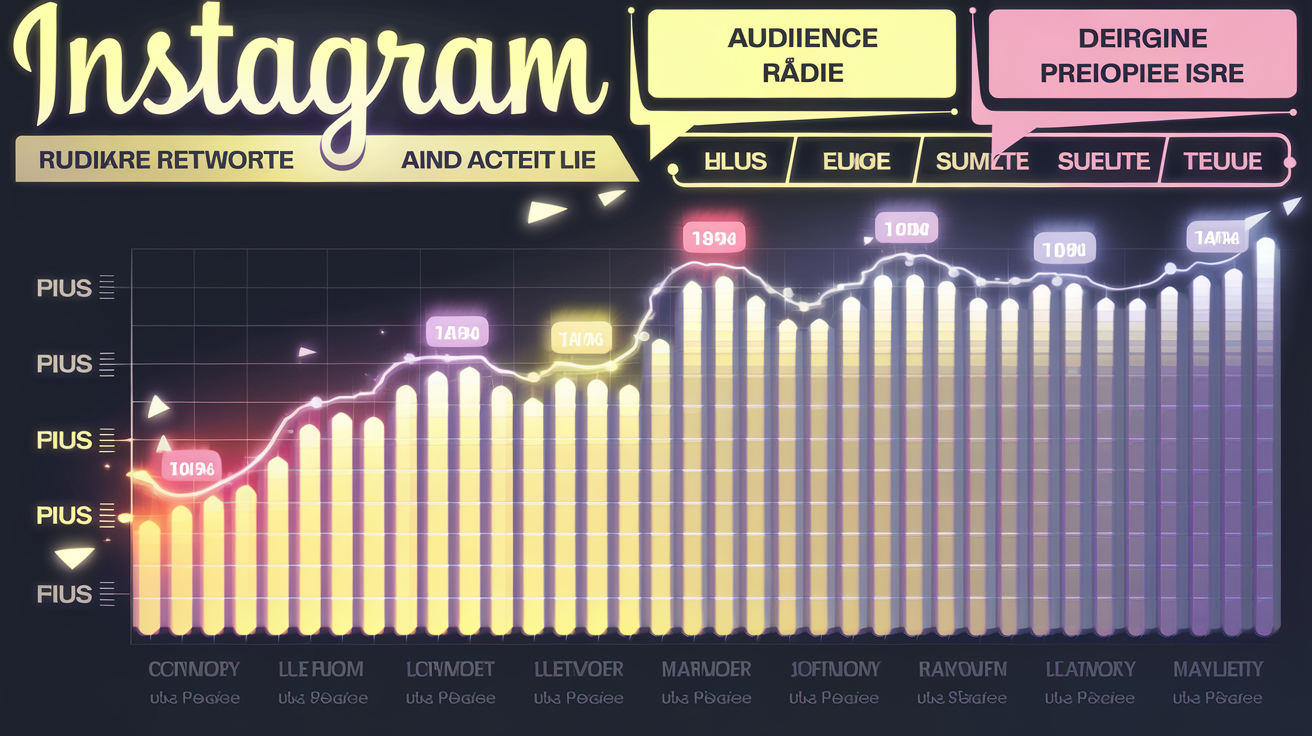 Graphique activité audience Instagram par heure