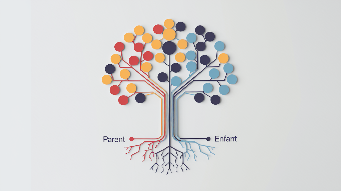 schéma arborescence parent enfant
